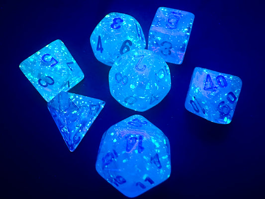 Luminary Mini-hedral Sky/silver 7-Die set