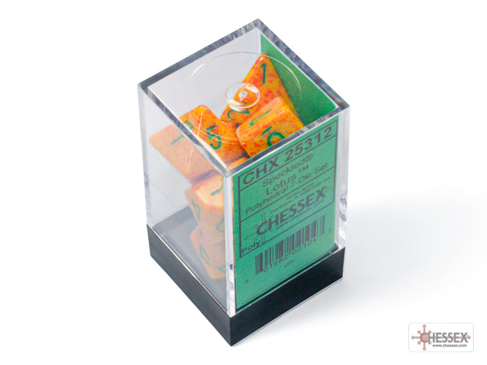 Speckled Lotus Polyhedral 7-Dice Set