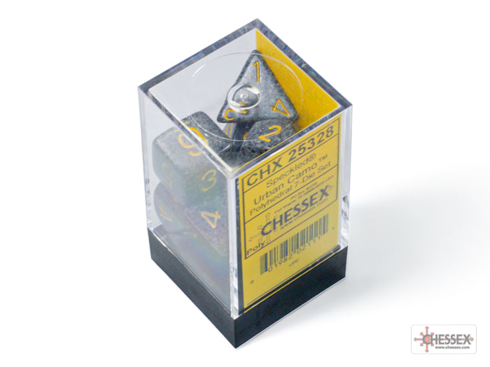 Speckled Urban Camo Polyhedral 7-Dice Set