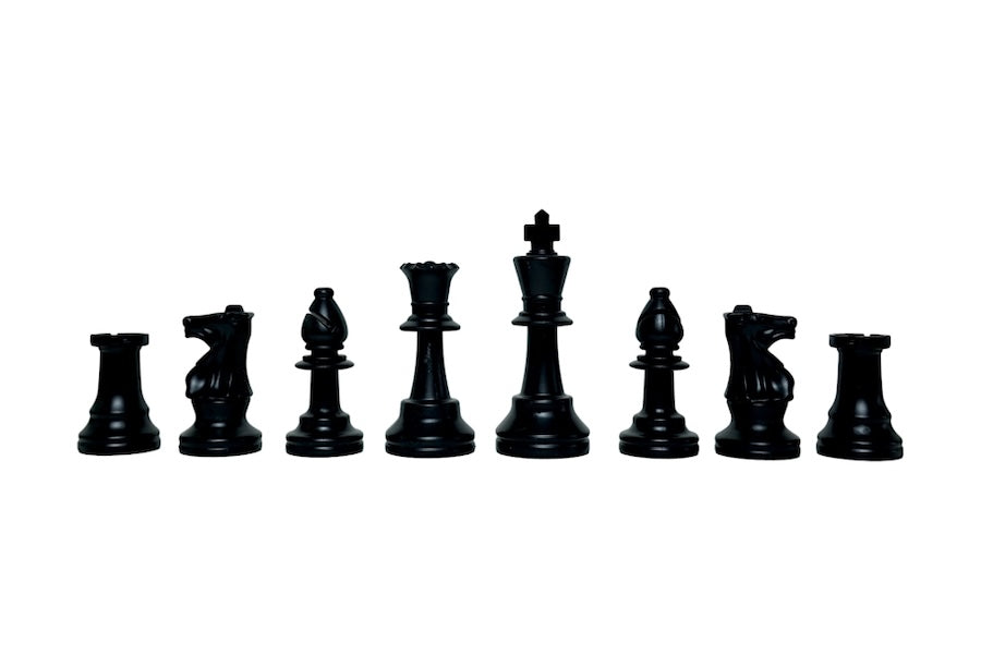 Club Chess Set (Black Woodgrain)