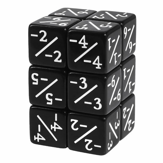 Black MTG Negative Counter Dice (16mm Single)