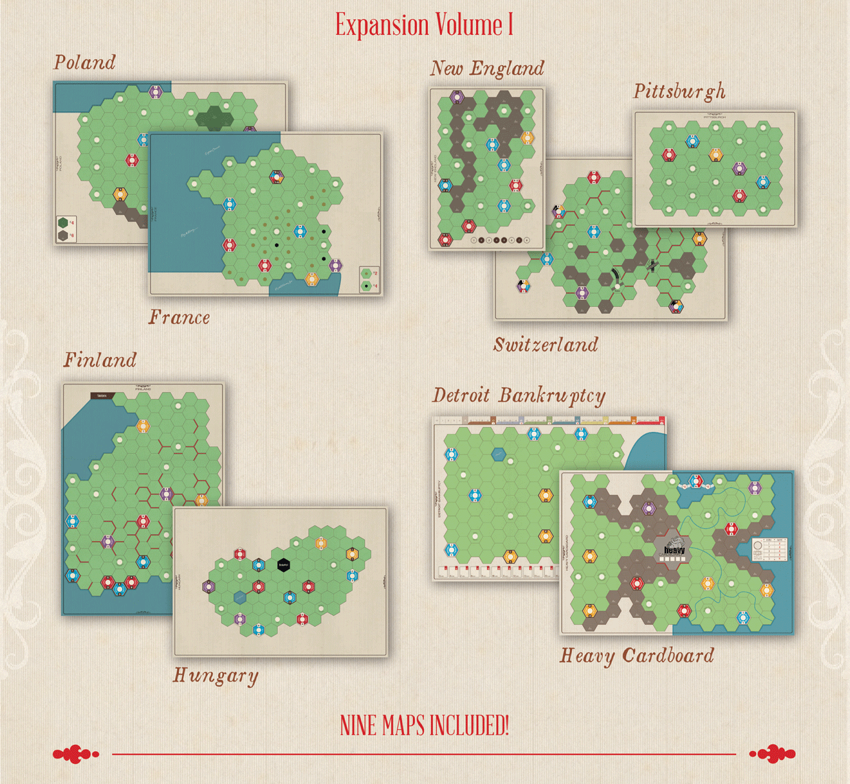 Age of Steam Deluxe: Expansion Volume I