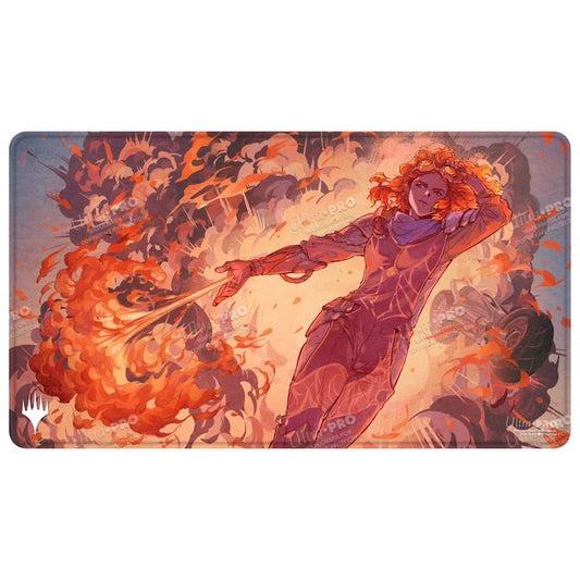 Aetherdrift Chandra's Ignition Stitched Edge Playmat for Magic: The Gathering