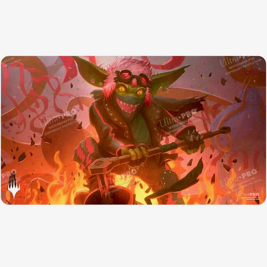 Aetherdrift Redshift, Rocketeer Chief Playmat for Magic: The Gathering