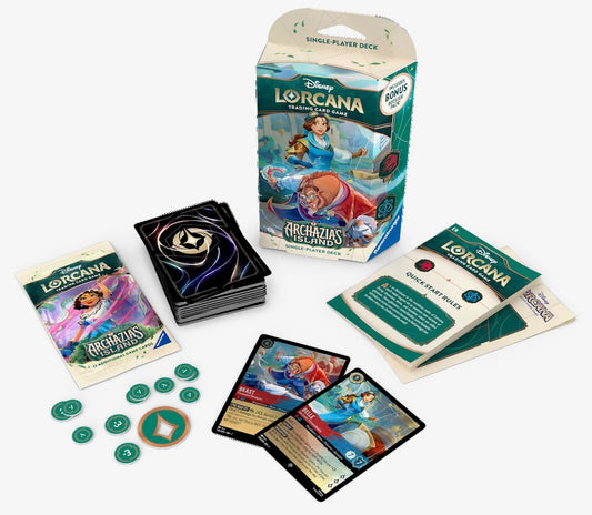 Disney Lorcana - Archazia's Island: Beauty & The Beast (Ruby / Sapphire) Starter Deck