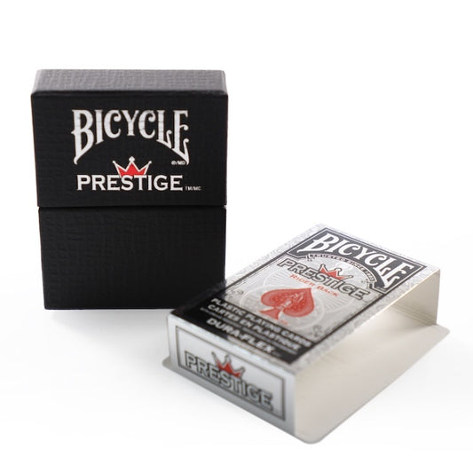 Bicycle Prestige Plastic Playing Cards with Premium Carrying Case (Red)