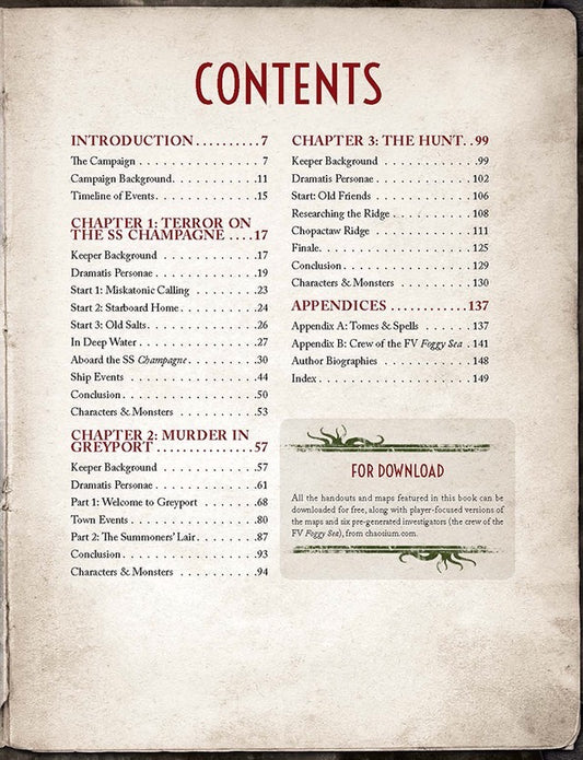 Call of Cthulhu: The Order of the Stone