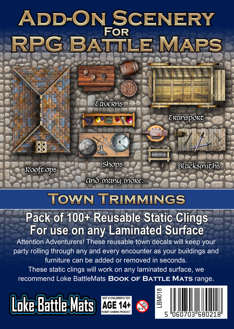 Add-On Scenery for RPG Maps - Town Trimmings – Behold Games