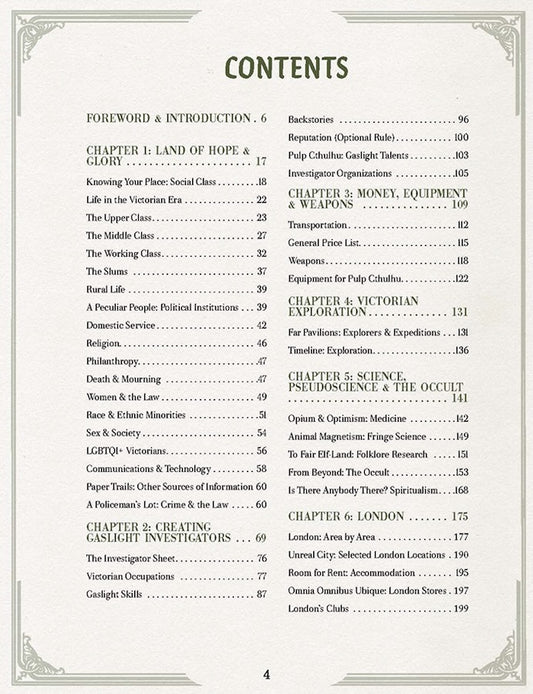 Cthulhu by Gaslight: Investigators' Guide