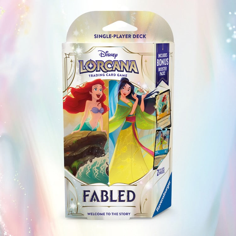 Disney Lorcana - Fabled: Princess Power (Ariel & Mulan) Starter Deck Behold Games Disney Lorcana - Fabled: Princess Power (Ariel & Mulan) Starter Deck Behold Games