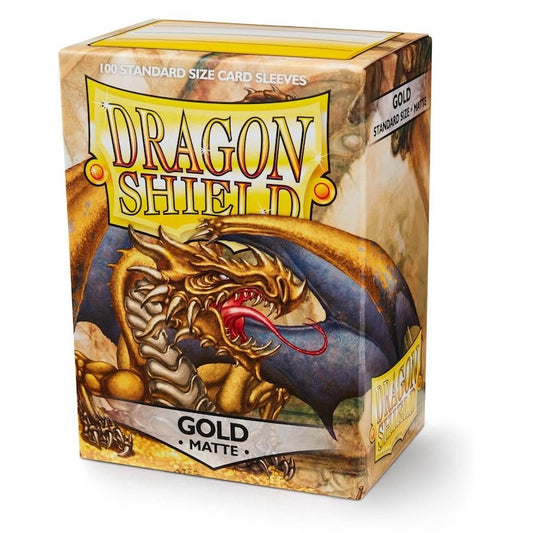 Dragon Shield - Gold - Matte Sleeves - Standard Size