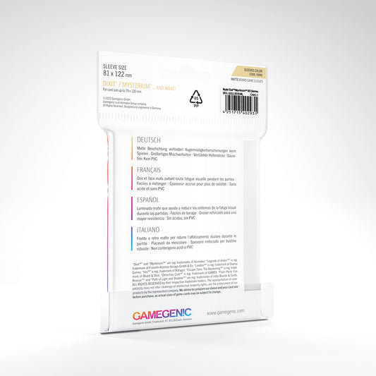 Gamegenic Matte Dixit/Mysterium Sleeves (81mm x 122mm)