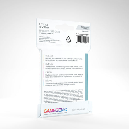 Gamegenic Prime Standard Size Sleeves (66mm x 91mm)