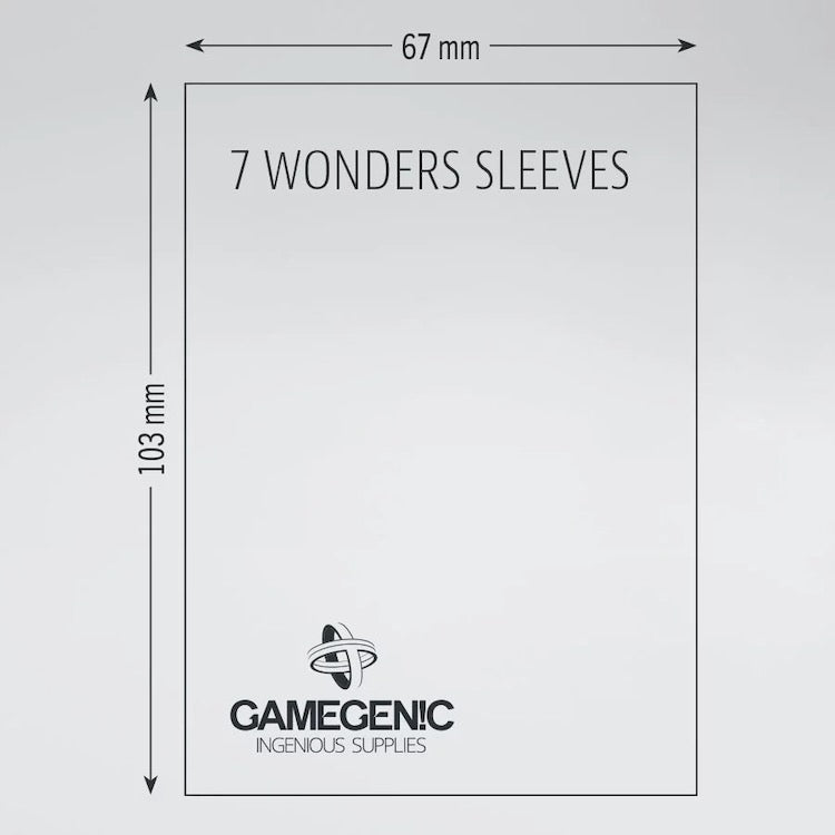 Gamegenic Matte 7 Wonders Sleeves (67mm x 103mm)