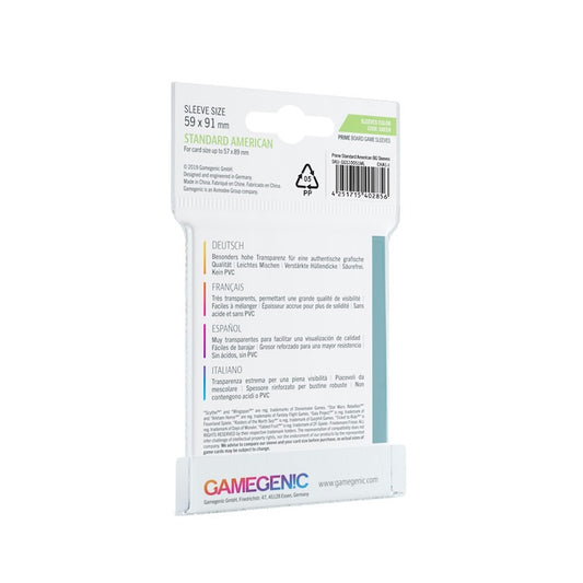 Gamegenic Prime Standard American Sleeves (59mm x 91mm)