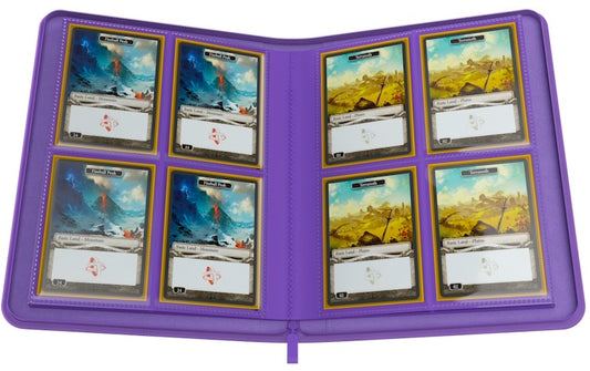 Gamegenic Zip-Up Album 8-Pocket (Purple)