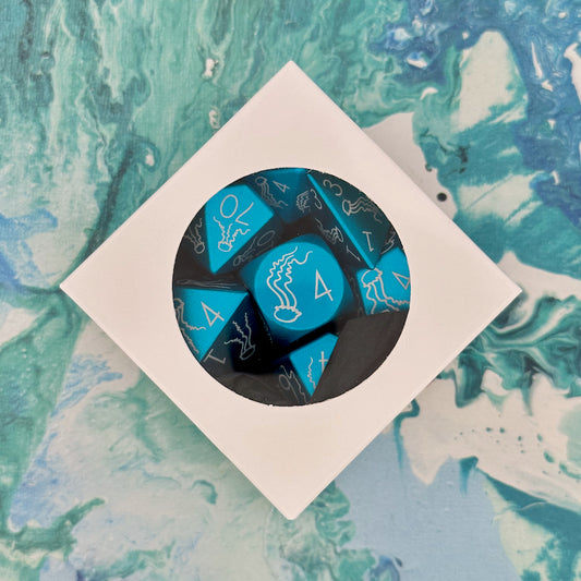 Crystal Jellyfish Dice Set
