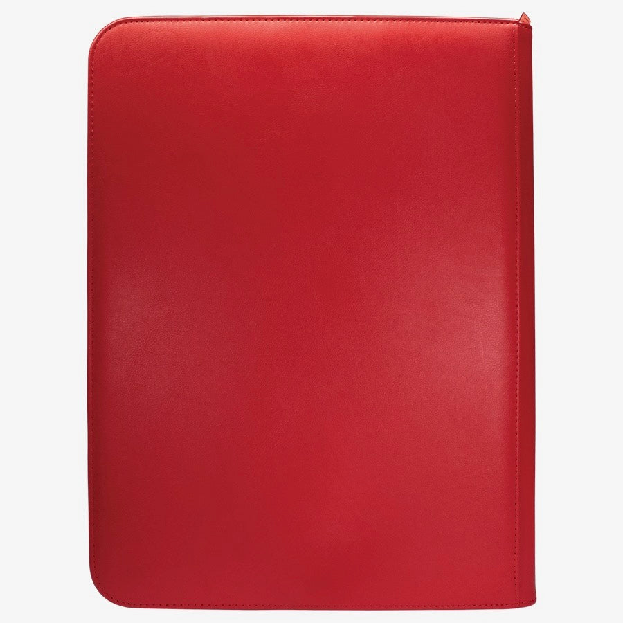 Vivid 9-Pocket Zippered PRO-Binder: Red