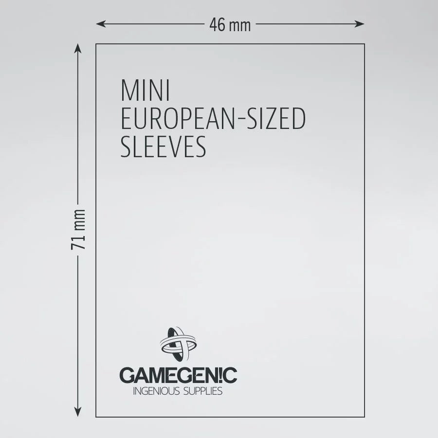 Gamegenic Matte Mini European Sleeves (46mm x 71mm)