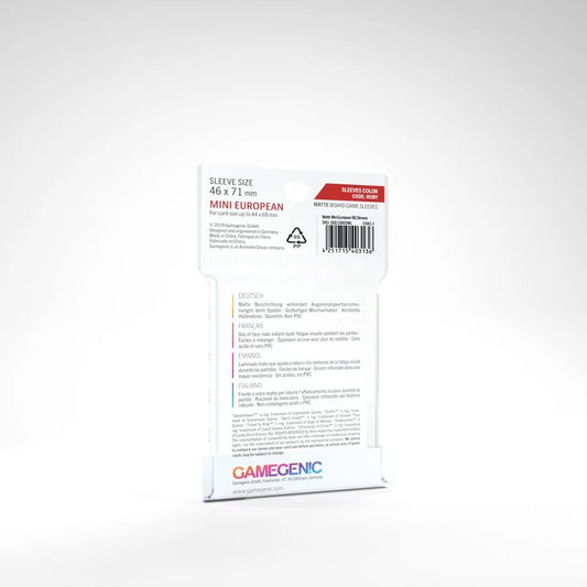 Gamegenic Matte Mini European Sleeves (46mm x 71mm)