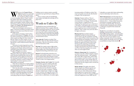 Vampire: The Masquerade 5th Edition Roleplaying Game Players Guide