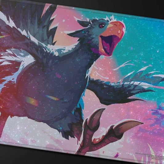Magic: The Gathering - FINAL FANTASY Traveling Chocobo (Black) Holofoil Playmat
