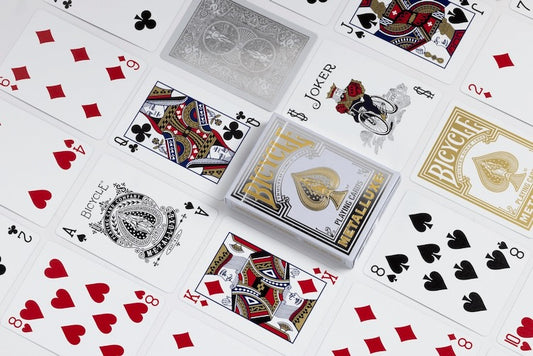 Metalluxe Silver Playing Cards