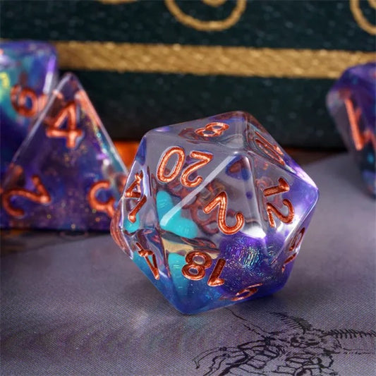 Nebula's Kiss Polyhedral Dice Set