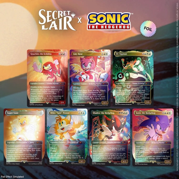 Secret Lair X Sonic: Friends & Foes Rainbow Foil (The Sonic