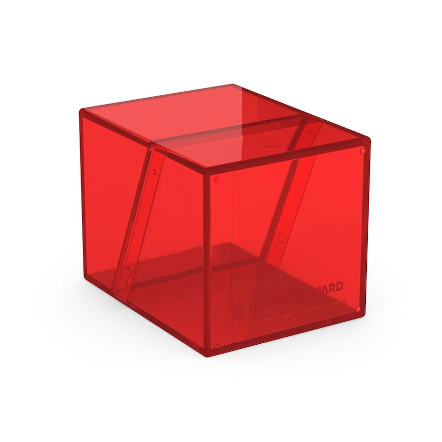 Ultimate Guard Clear Boulder 100+ Standard Size Deck Box - Ruby