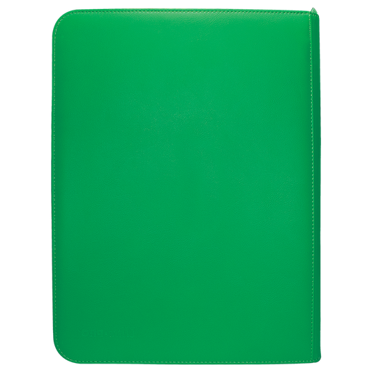 Vivid 9-Pocket Zippered PRO-Binder: Green