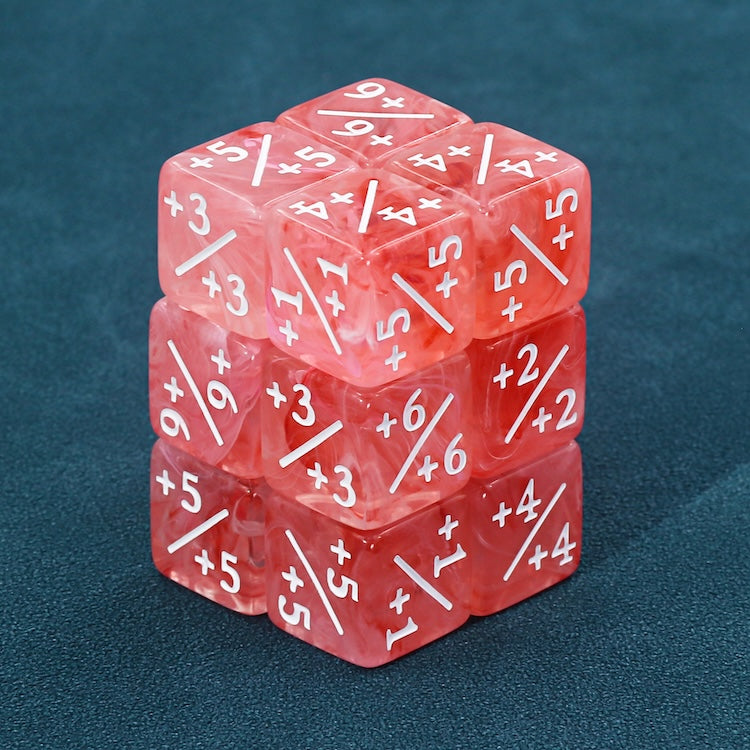 Watermelon Pink Positive Counter Dice (16mm Single)