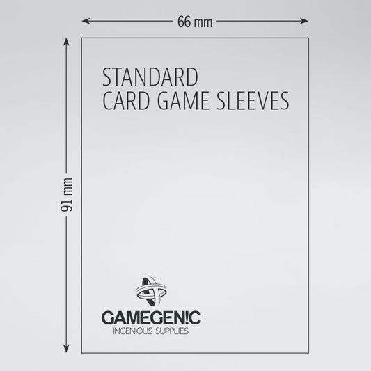 Gamegenic Prime Standard Sleeves (66mm x 91mm) Value Pack (200 Sleeves per Pack)