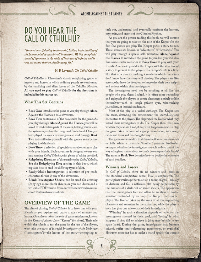 Call of Cthulhu Starter Set (2022)