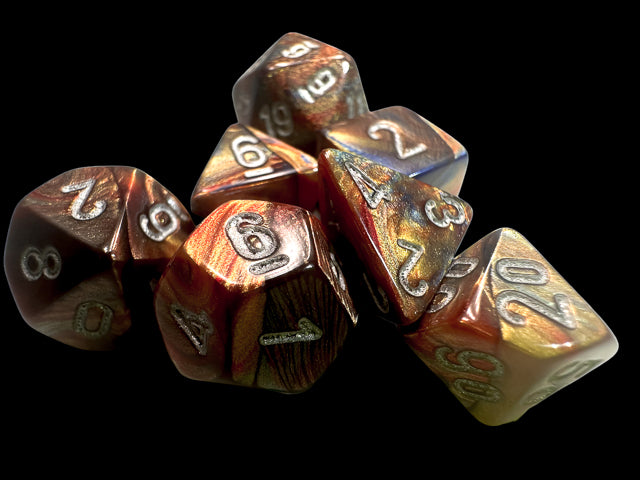 Lustrous Mini-hedral Gold/silver 7-Die set