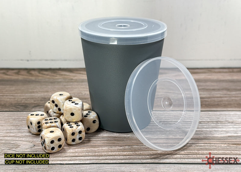 Clear Plastic Dice Cup Lid for Chessex Flexible Dice Cup