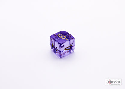 CHX30059: Translucent Lavender/gold Polyhedral 7-Die Set