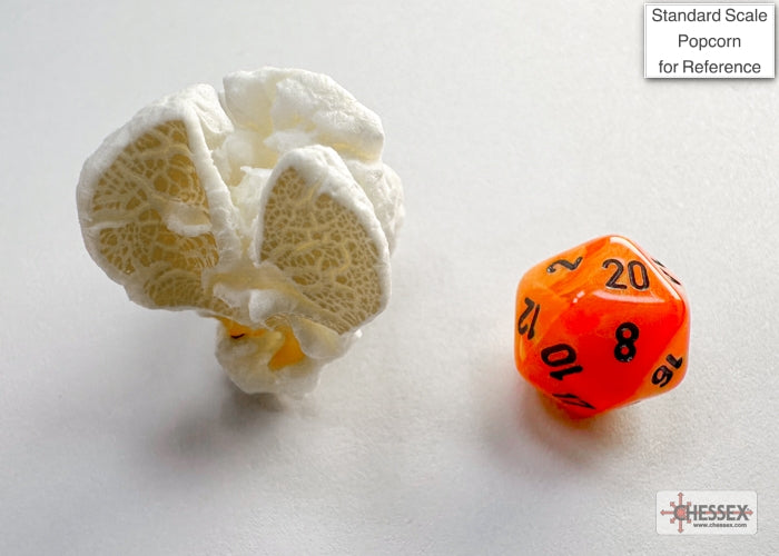 CHX20433: Vortex Orange/black Mini-Polyhedral 7-Die Set