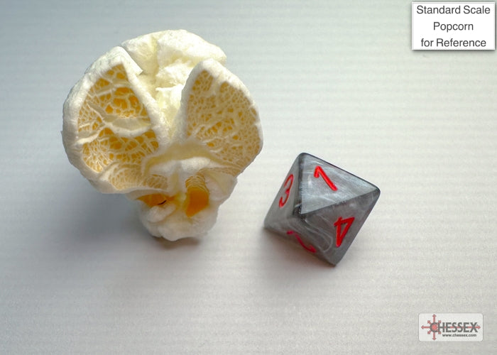 CHX20478: Velvet Black/red Mini-Polyhedral 7-Die Set