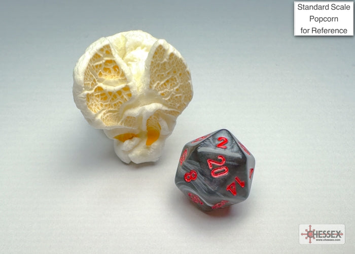 CHX20478: Velvet Black/red Mini-Polyhedral 7-Die Set