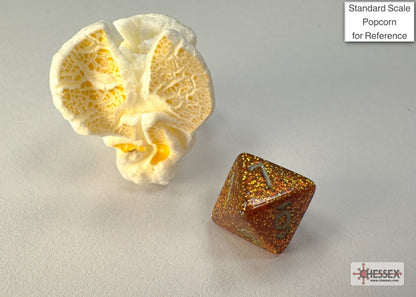 Glitter Mini-hedral Gold/silver 7-Die Set