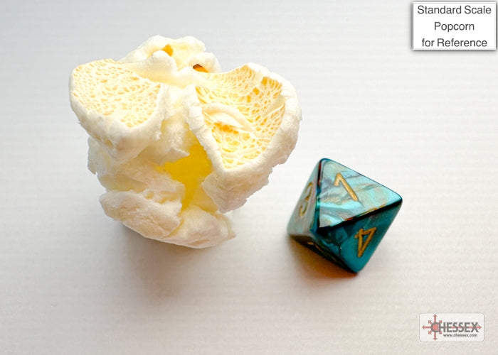 Gemini Mini-hedral Red-Teal/gold 7-Die Set