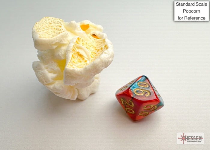 Gemini Mini-hedral Red-Teal/gold 7-Die Set