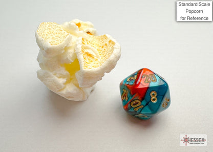 Gemini Mini-hedral Red-Teal/gold 7-Die Set