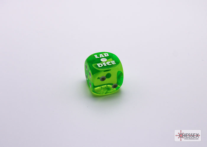CHX30062: Translucent Rad Green/white Polyhedral 7-Die Set
