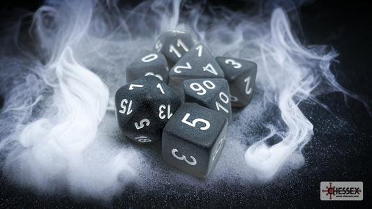 Smoke/White Frosted Polyhedral 7-Die Set