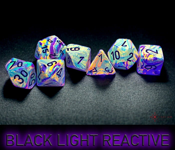 Festive Vibrant/brown Polyhedral 7-Die Set