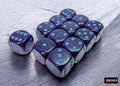 Speckled Cobalt 16mm d6 Dice Block (12 dice)