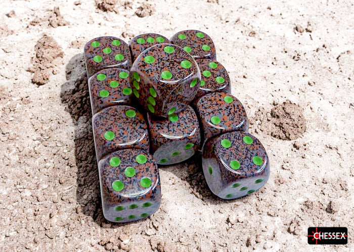 Speckled Earth 16mm d6 Dice Block (12 dice)