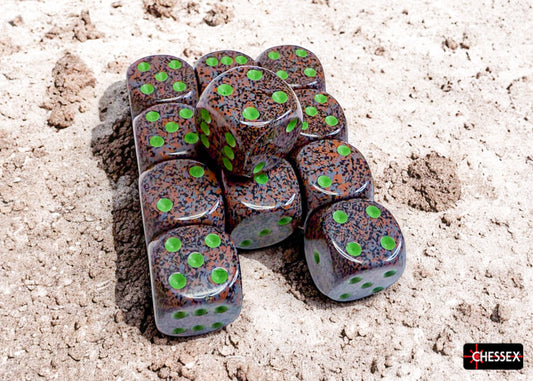 Speckled Earth 16mm d6 Dice Block (12 dice)